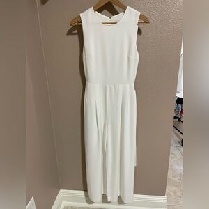 Charles Henry Chic white Sleeveless jumpsuit